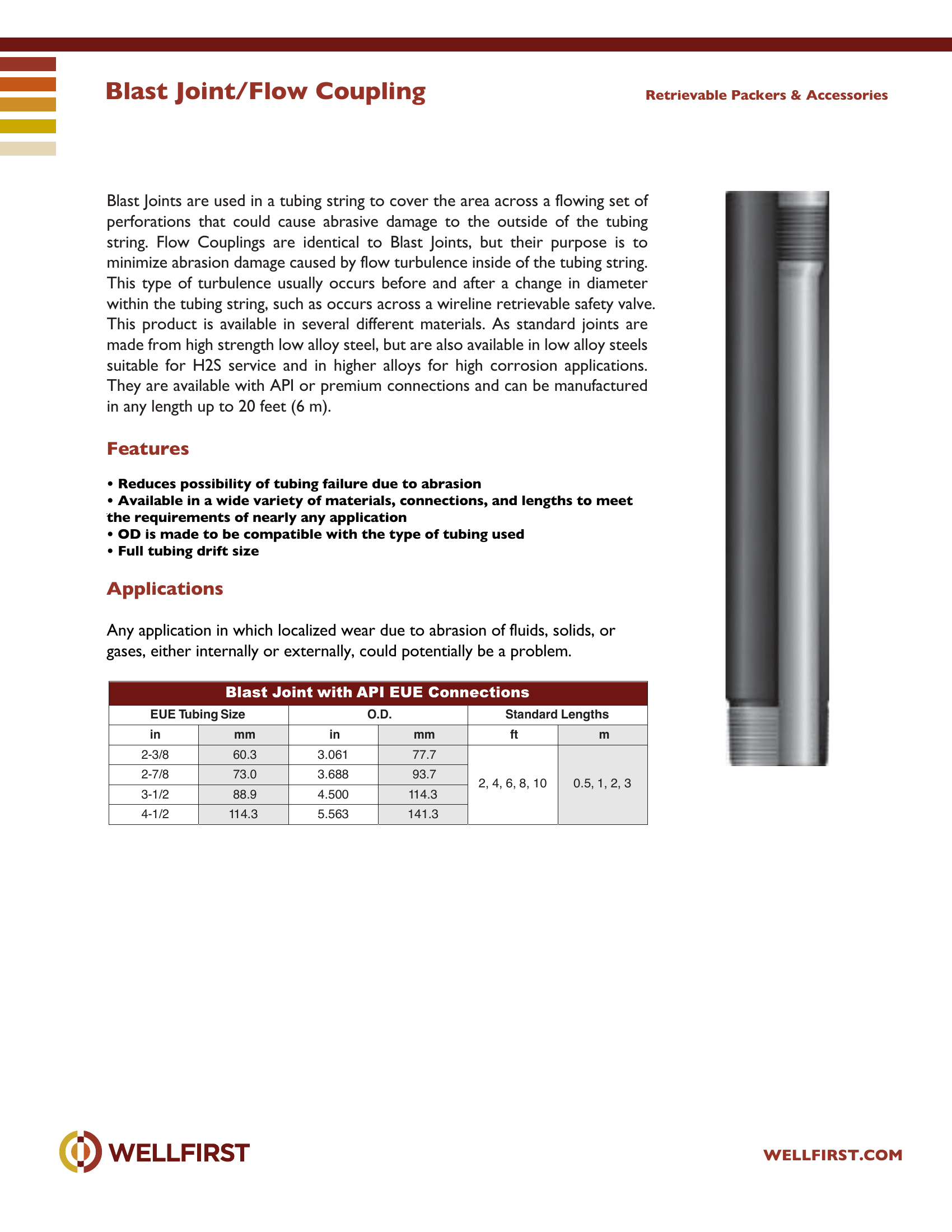 Blast Joint Flow Coupling