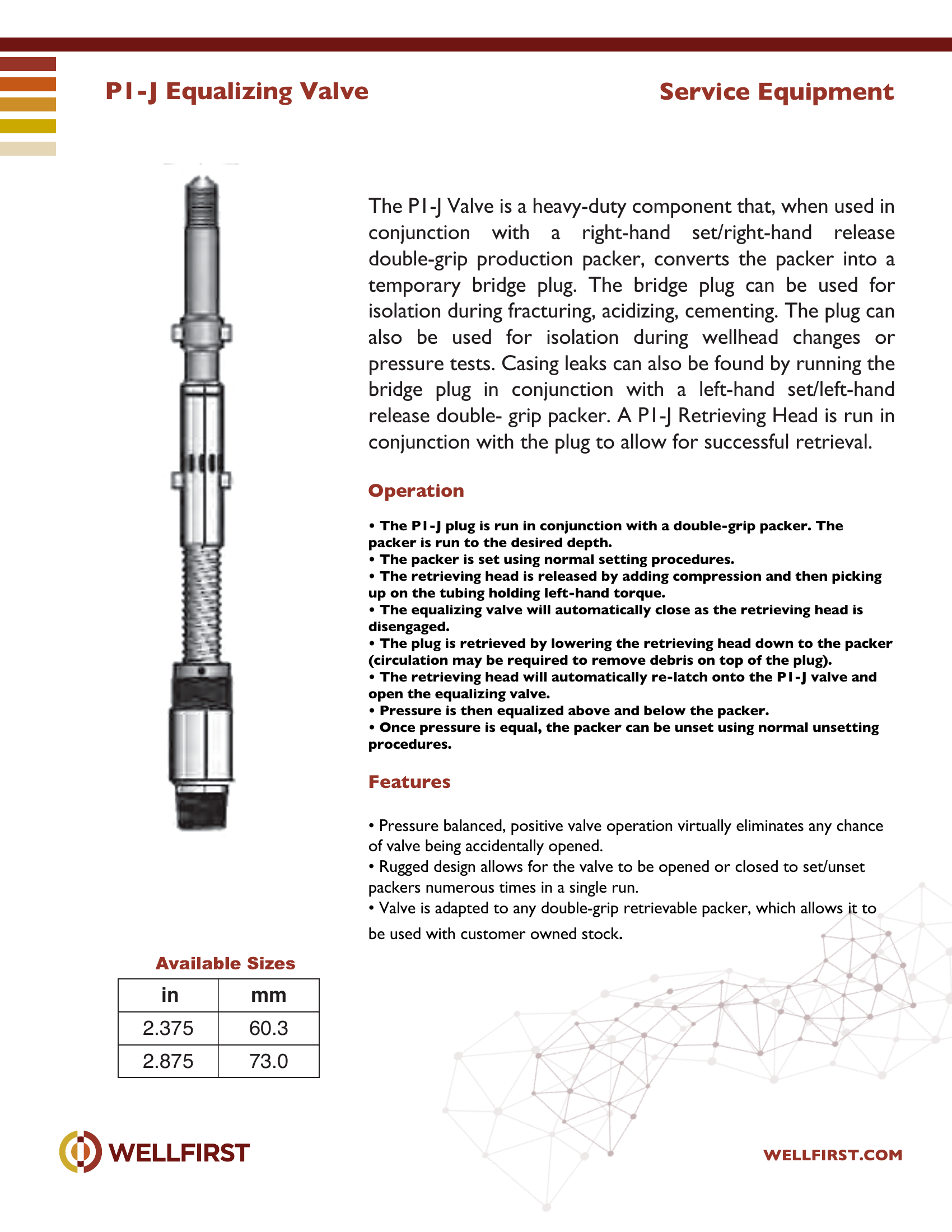 PI-J Equalizing Valve