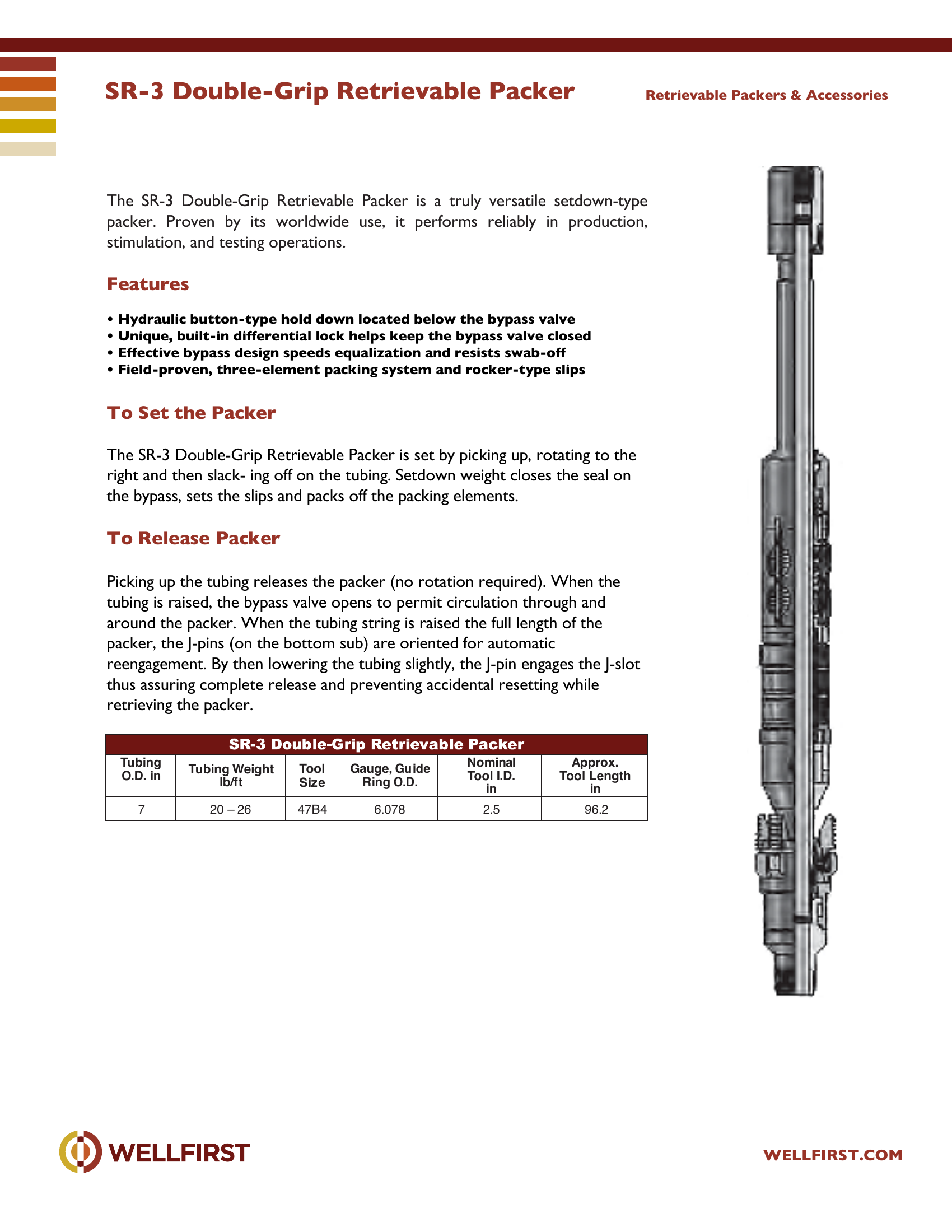SR-3 Double Grip Retrievable Packer